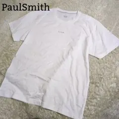 ポールスミス Tシャツ 半袖 センターロゴ ホワイト コットン Lサイズ