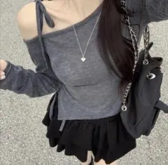 sona GRL zozo 春服 トップス オフショルダー 韓国 カジュアル