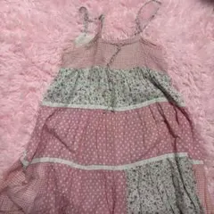 ノースリーブミニワンピース ピンク