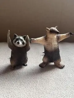 ザ・威嚇！ガチャガチャ　レッサーパンダ　ミナミコアリクイ2体