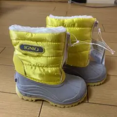新品未使用　IGNIO イグニオ　スノーブーツ　15cm イエロー　黄色