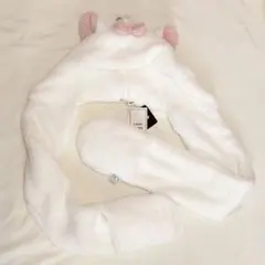 新品★ディズニー マリーちゃん ファンキャップ　フード付きマフラー 帽子