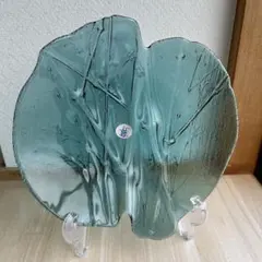 ガラス製 竹模様皿 プレートのサムネイル