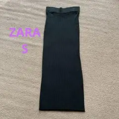 ザラ　ZARA リブタイトニットスカート