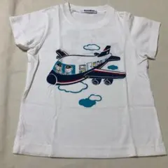 familiar ファミリア Tシャツ 飛行機 100　ファミちゃん　E855のサムネイル