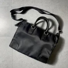 高級感抜群✨️ Paul Smith 2WAYビジネスバッグ 大容量 黒 × 紫のサムネイル