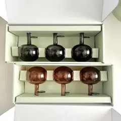 新品 イッタラiittala ガラスオーナメント アップル 林檎ブラウン グレー