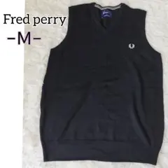 極美品】希少　フレッドペリー　ニットベスト　Vネック　Fred perryニット