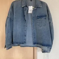新品タグ付　デニムシャツ　ジャケット　オーバーサイズ