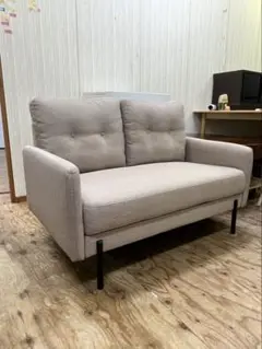美品 ニトリ コンパクトソファ DJ07 2人掛け ラブソファ ベージュ
