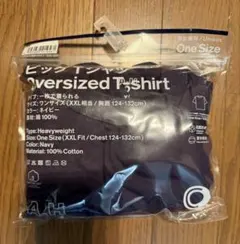 A.H ビッグTシャツ ネイビー ワンサイズ XXL相当