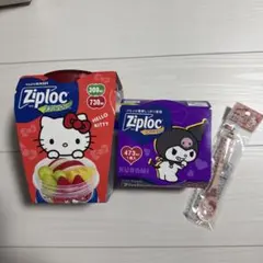 □限定品□新品未使用□サンリオ□ジップロック□キティ□クロミ□計4