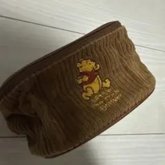 くまのプーさん コーデュロイポーチ バニティポーチ