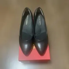 オリエンタルトラフィック　跳べるパンプス　アーモンドトゥーヒール　黒