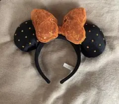 ディズニー　カチューシャ　ハロウィン　オレンジ