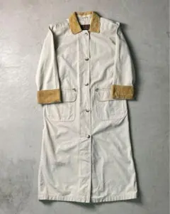 エディーバウアー　ロングコート　生成り