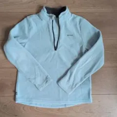 デカトロン QUECHUA ハーフジップ フリース ライトブルー