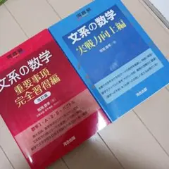 文系の数学 重要事項完全習得編 改訂版 実戦力向上編 2冊セット 中古品