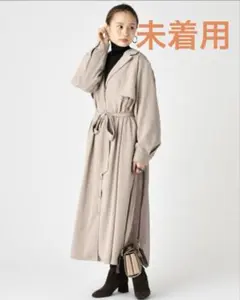 【未着用】mystic ミスティック バックシャントレンチワンピース