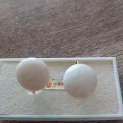 本珊瑚イヤリング