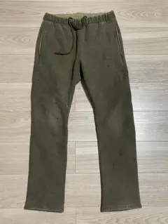 ビームス beams+ 厚手 ストレッチ スウェットパンツ カーキ M