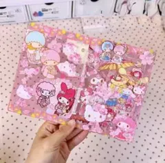 サンリオシャカシャカノート　シール帳+ファイル10枚セット　A7サイズ