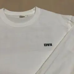 EDWIN ホワイト ロングTシャツ メンズL