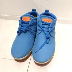 ECCO エコー ヌバックレザー チャッカブーツ スニーカー ブルー 36