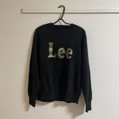 Lee カモフラロゴ スウェット ブラック S