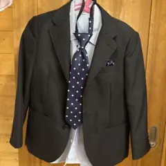 卒園式　入学式 120 男の子　黒 ネクタイ