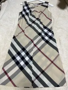BURBERRY BLUE LABEL チェック柄 ノースリーブワンピース 40のサムネイル