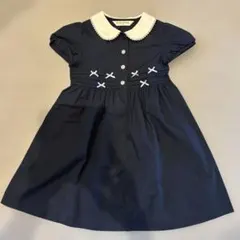 CHOPIN 襟付きワンピース 120cm ネイビー