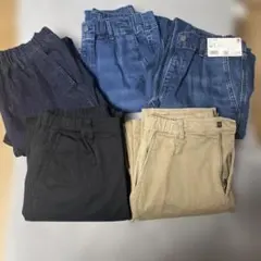 美品　ユニクロ　ウルトラストレッチデニム　チノパン　160サイズ　5本セット