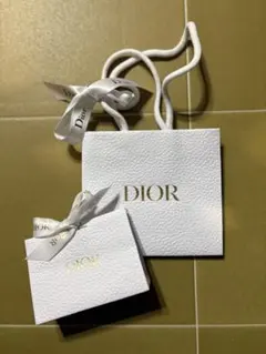 Dior 紙袋 ショッパー 2枚セット リボン付き