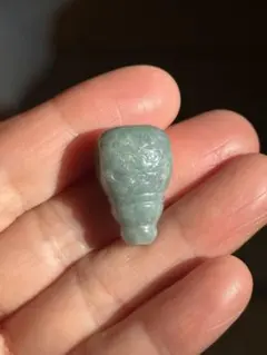 翡翠 玉 丸玉 清時代 中国古美術骨董 時代物 お守り 極細工 古玩 開運