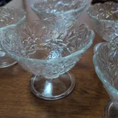 デザートカップ フローラルパターン 5個セット♪昭和レトロ