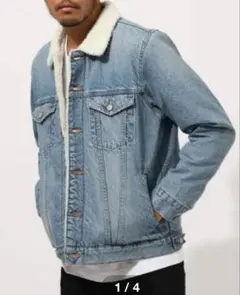 AZUL BY MOUSSY デニムジャケット ファー付き