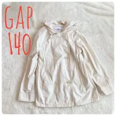 【GAP】ギャップ フード付きコート 140 女の子 トレンチコート ギャザー