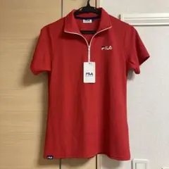 【新品未使用】FILA ゴルフシャツ レッド　L(週末限定価格!!)