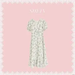 SHEIN DAZY 小花柄ギャザーバストワンピース