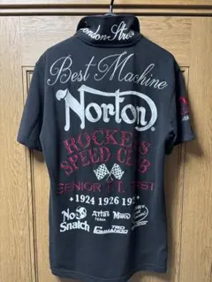Norton 刺繍入り ブラックポロシャツのサムネイル