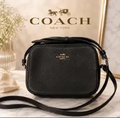 COACH ショルダーバッグ ブラック - メルカリ