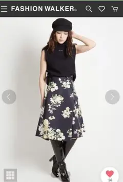 【新品・未使用・タグ付】定価25,000円　大人フェミニン　花柄スカート
