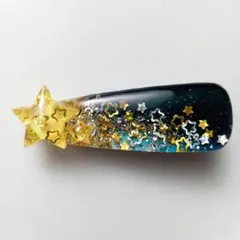 レジンヘアクリップ　ヘアピン hairclip 髪留め　流れ星