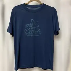 Foxtire 動物プリント Tシャツ L ネイビー