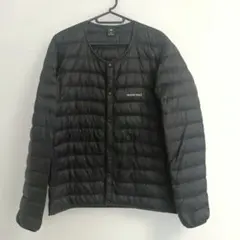 mont-bell スペリオダウンラウンドネックジャケット ブラック 収納袋あり