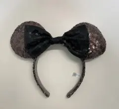 ミニーカチューシャ黒グレースパンコール