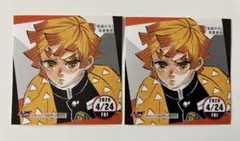 鬼滅の刃　ジャンプショップ　365日ステッカー 我妻善逸