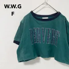 フーズフーギャラリー Tシャツ ショート丈 半袖 リンガー Y2K アメカジのサムネイル