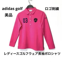 ★adidas golf★レディース ゴルフウェア 長袖 ポロシャツ Mサイズ